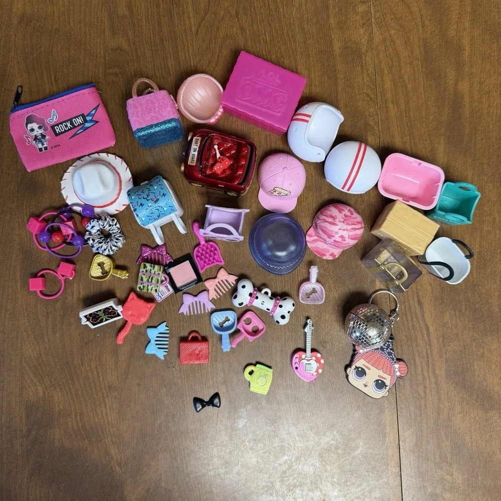 LOL Surprise Doll Accessories Toy Lot Pets Bags Boxes Disco Ball Hats Mixed Lot